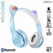 Fone Bluetooth LEF-1058 Lehmox - Azul